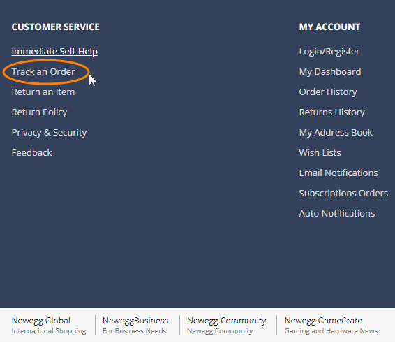 Order Status & History - Newegg Knowledge Base