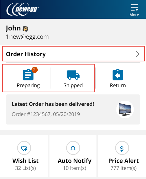 Order History And Status