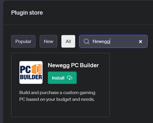 Newegg の AI PC ビルダーは、1,000 ドル以下のゲーミング PC を推奨しています。